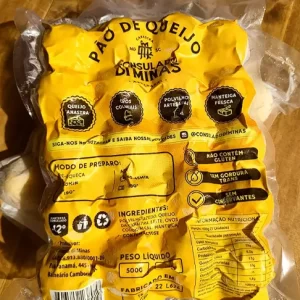 Pão de queijo coquetel 25gr - 500gr